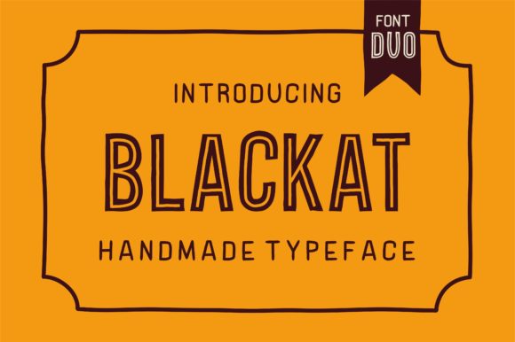 Blackat: A Display Font That Cuts Through the Feed