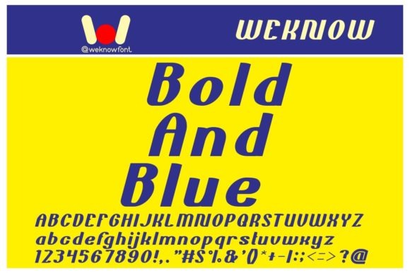 Bold and Blue: A Display Font That Makes Your Brand Instantly Memorable