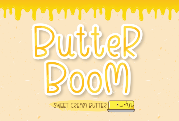 Butter Boom: A Joyful Display Font for Digital Branding