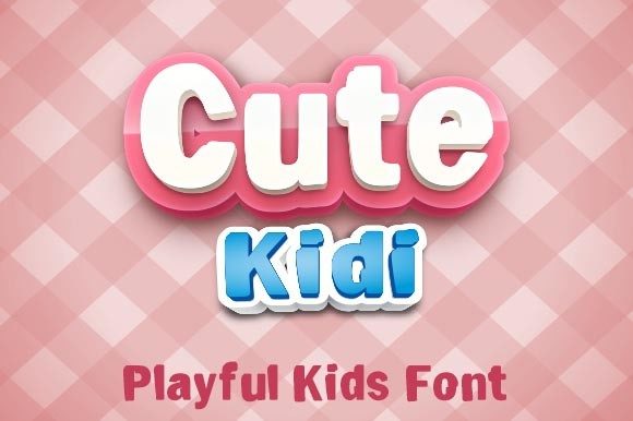 Cute Kidi: A Playful Display Font That Feels Like a Smile