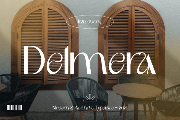 Delmera: A Wavy Minimalist Display Font for Digital Branding