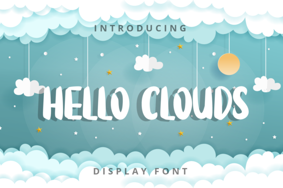Hello Clouds: A Friendly Display Font for Digital Brands