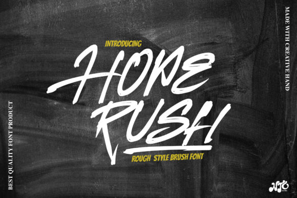 Hoperush: A Street-Smart Display Font for Small Business Branding