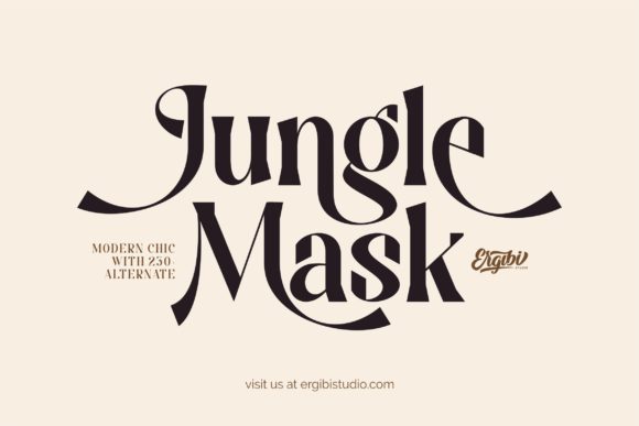 Jungle Mask: A Display Font That Makes Your Brand Instantly Memorable