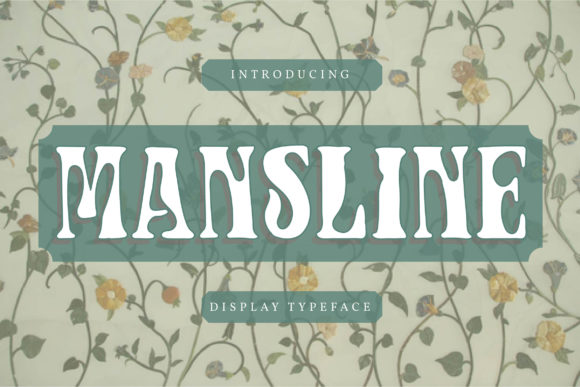 Mansline: A Bold, Vintage Display Font for Handmade Creators