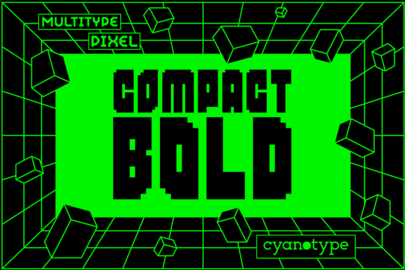 MultiType Pixel Compact Bold: A Pixel-Playful Display Font That Pops
