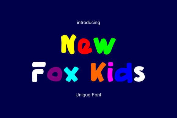 New Fox Kids Font: Bold, Whimsical Branding for Small Businesses