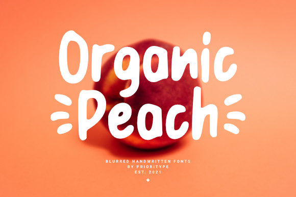 Organic Peach: A Display Font That Feels Like Sunlight on Paper