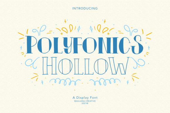 Polyfonics: A Whimsical Display Font for Editorial Charm