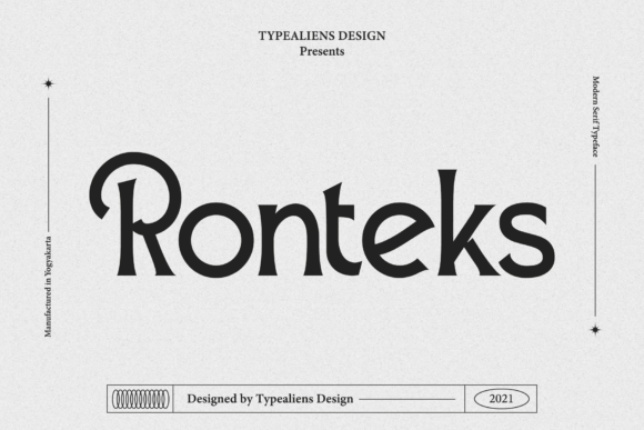 Ronteks Display Font for Handmade & Wedding Stationery