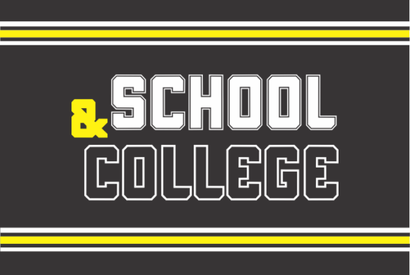 School and College: A Bold Display Font for High-Impact Marketing