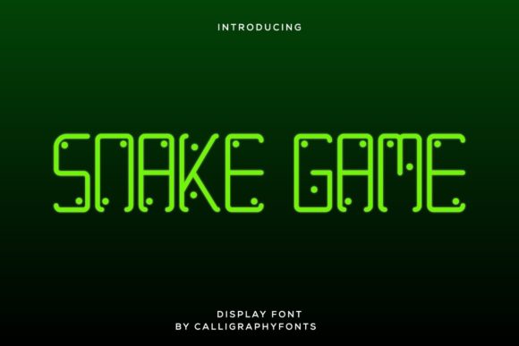 Snake Game: A Futuristic Display Font That Cuts Through the Feed