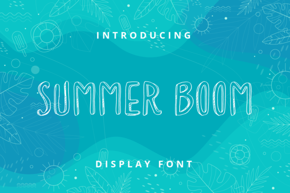 Summer Boom: A Fresh Display Font for Handmade Creators