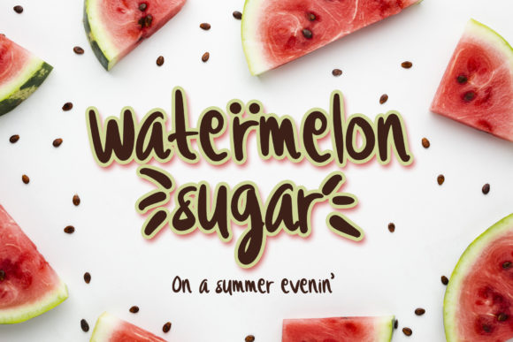 Watermelon Sugar: A Joyful Display Font for Small Business Branding