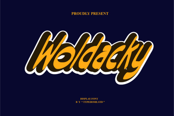 Woldacky: A Bold Display Font for Digital Branding